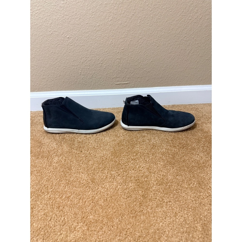 Olukai Hawai'iloa Manu Hope Black Leather Ankle Boots Women's 7.5 20397-LR18 - Picture 2 of 7